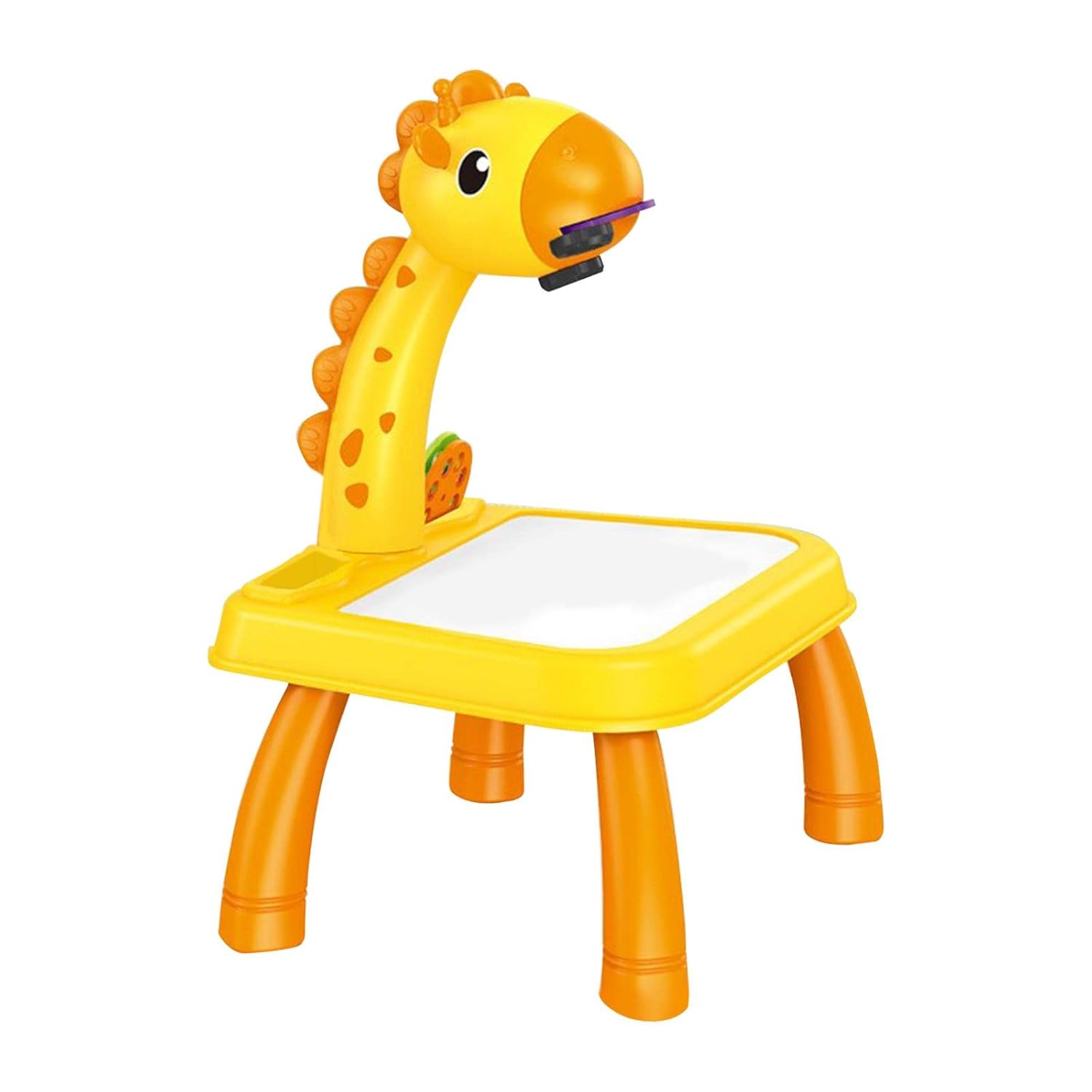 🦒 Kids Smart Projection Drawing Table | Giraffe LED Art Projector Desk with Light, Music & Drawing Kit | Educational Tracing & Painting Toy | Multiple Colors