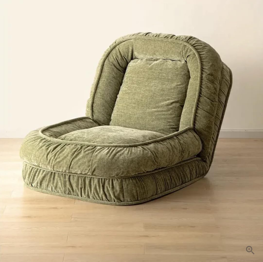 Foldable Floor Sofa Chair with Back Support & Cushion | XXS–XXL