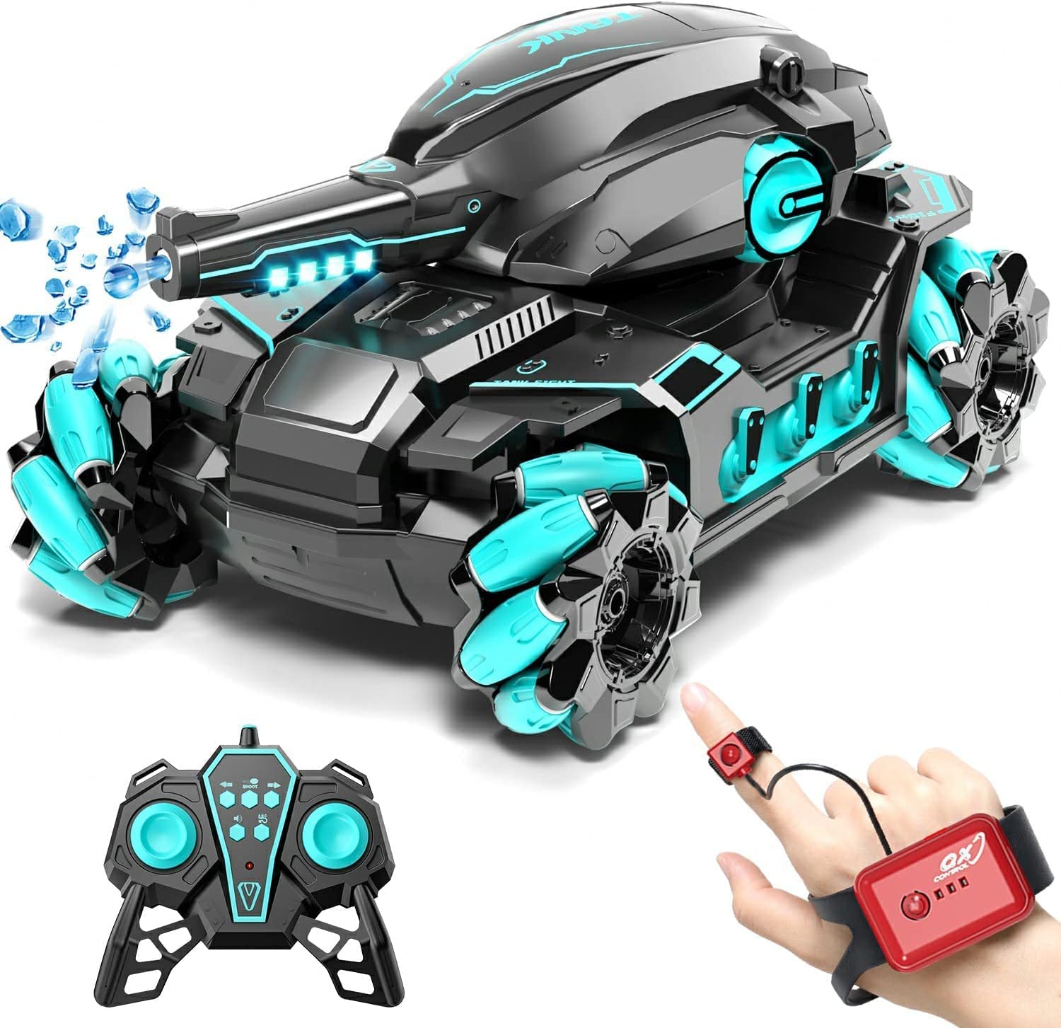 🚙 2.4GHz 4WD RC Tank Stunt Car with Mecanum Wheels | Remote Control Drift Vehicle | 360° Rotating Off-Road Battle Car | Rechargeable | Multiple Colors