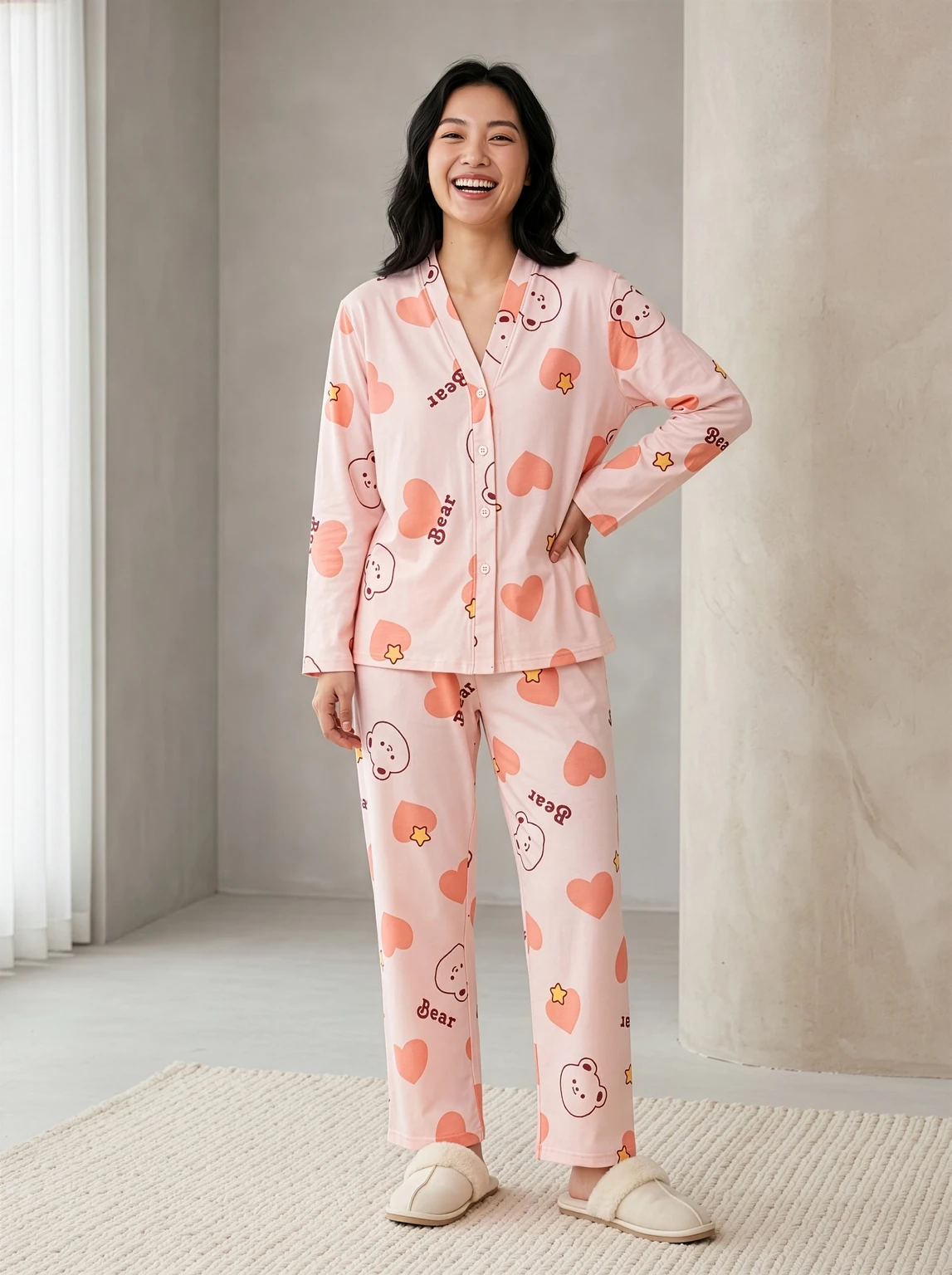 Women's Cotton Night Suit Set | Sleepwear