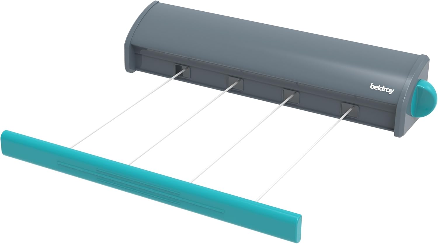 4-Line Retractable Clothes Drying Line | Space Saving Wall Dryer