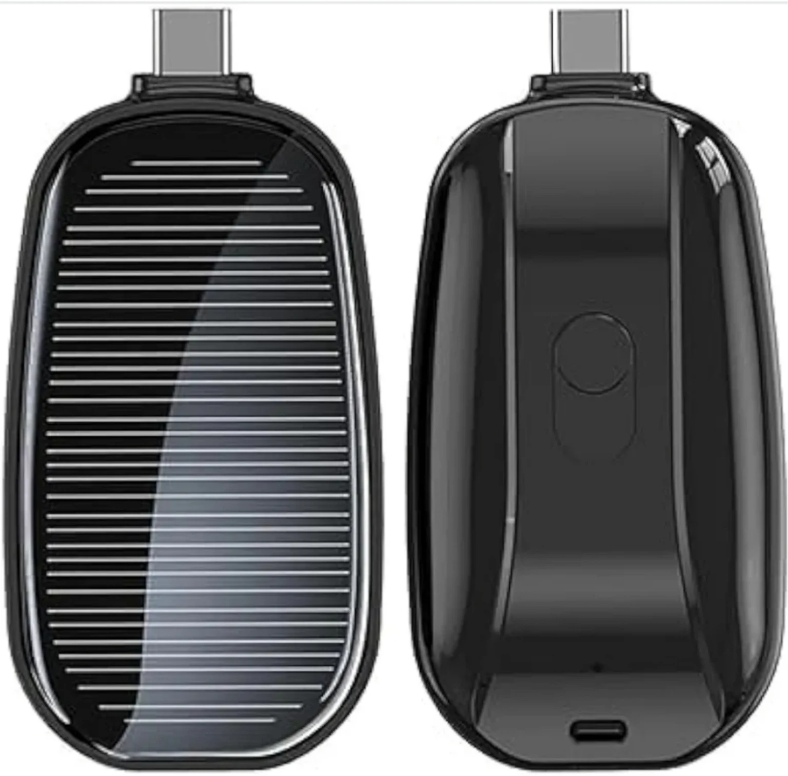 Solar Rechargeable LED Camping Flashlight with USB Type-C Charging