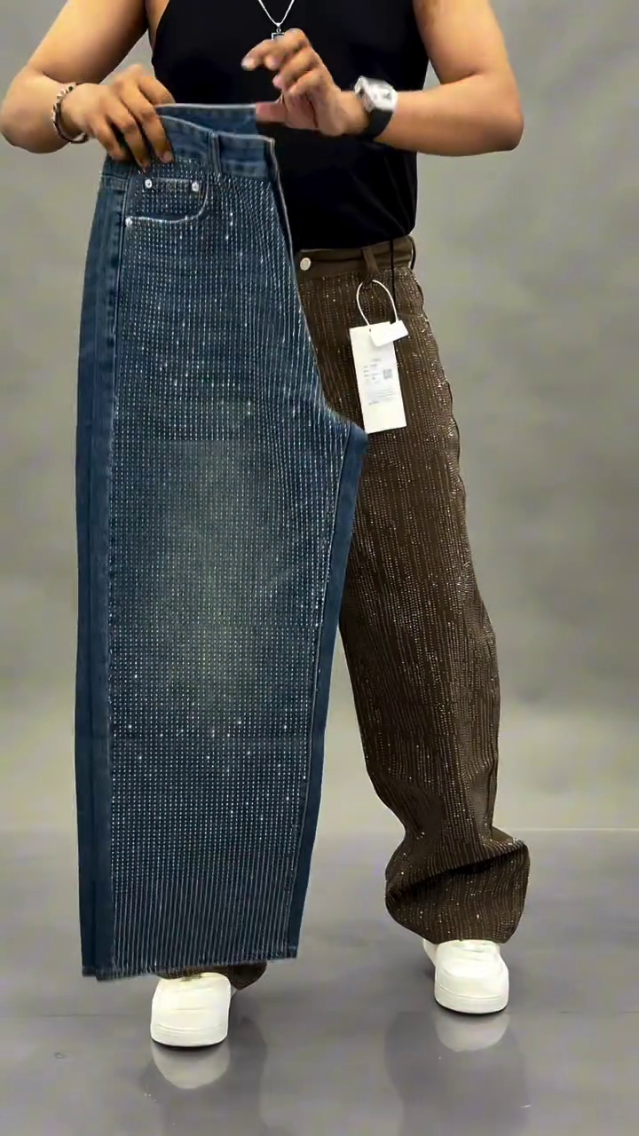 Men’s Brown Textured Wide Leg Trousers | Premium Relaxed Fit Casual Pants for Men | Korean Streetwear Loose Fit Fashion Bottomwear